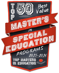 Top 50 Best Value Masters in Special Education Programs 2015-2016